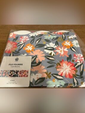 Floral File Folders - New 13 count